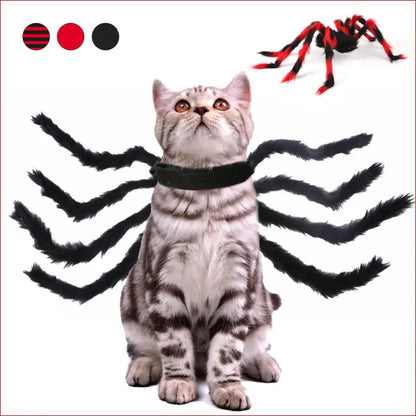 Pet Halloween costume. Spooky Spider Halloween Costume for Cats and Dogs. - Happy Pets