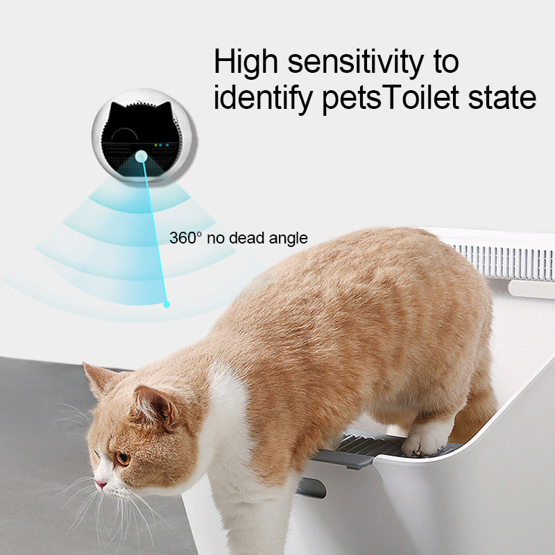 Pet deodorizer and litter box odor eliminator for cat urine with smart ozone air purifier 360 no dead angle