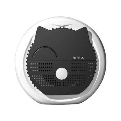 Pet deodorizer and litter box odor eliminator for cat urine with smart ozone air purifier back side