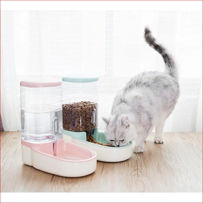 Pet dog automatic feeder drinking fountain - pet accesories