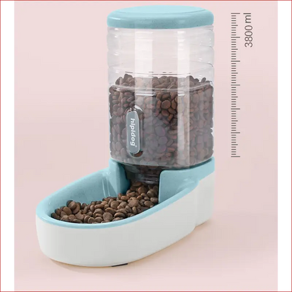 Automatic Pet Feeder and Drinking Fountain. Pet Feeding. - Happy Pets