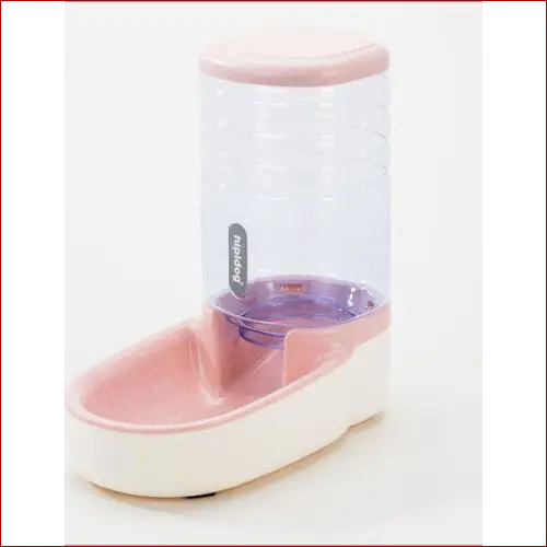 Pet dog automatic feeder drinking fountain - Pink / Feeder -