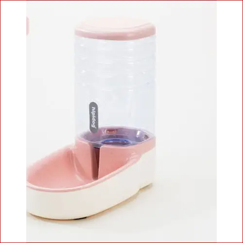 Pet dog automatic feeder drinking fountain - Pink / Drinking