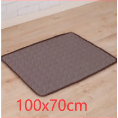 Pet dog cat ice pad for cooling in summer - Brown / 102x70cm