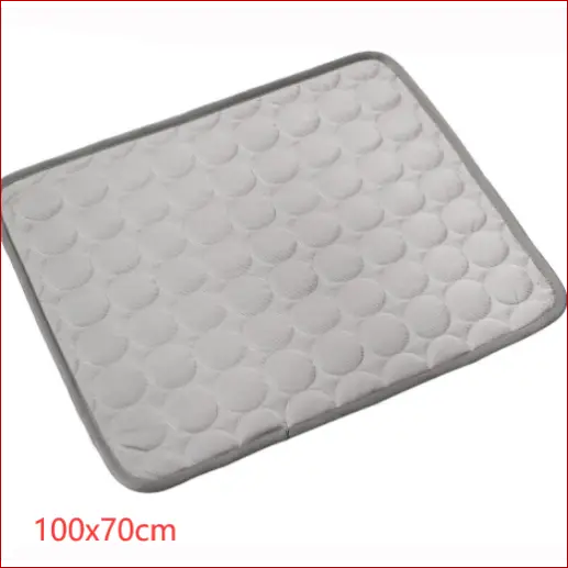 Pet dog cat ice pad for cooling in summer - Gray / 102X70cm