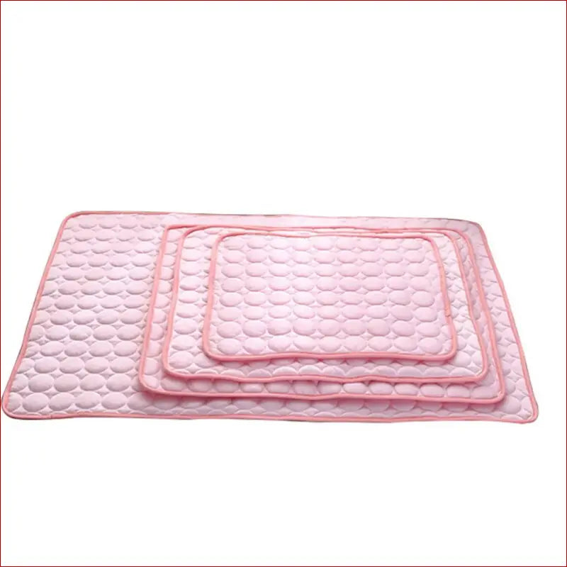 Pet dog cat ice pad for cooling in summer - Pink / 150x100cm