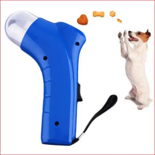 Pet food catapult feeder funny dog toy - Blue - pet