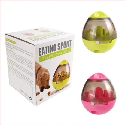 Pet Food Feeder: Fun Food Dispenser and Pet Toy. - Happy Pets