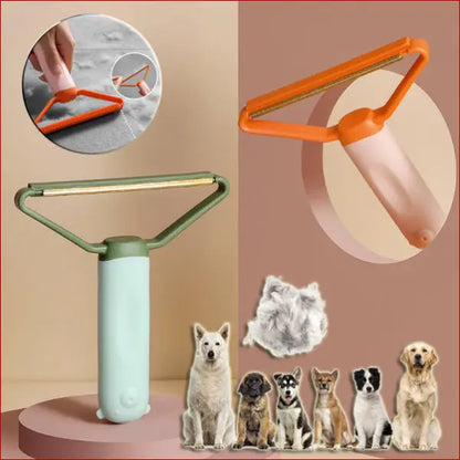 Double-Sided Pet Hair Remover & Comb – For Sofa, Clothes, Pets, and Lint Cleaning. - Happy Pets