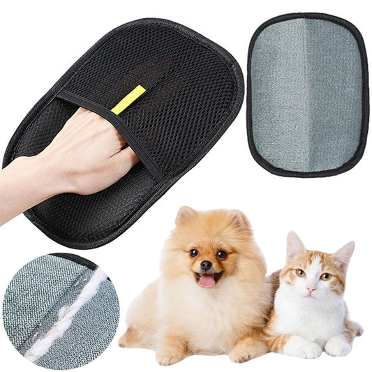 Pet hair remover glove for cats, dogs, and rabbits cover image