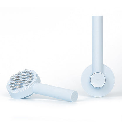 Pet Needle Comb Hair Remover Brush for Dogs and Cats – Self-Cleaning Grooming Tool blue variant
