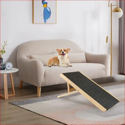 Pet Ramp Ladder – Adjustable Angle for Dogs and Cats. - Happy Pets