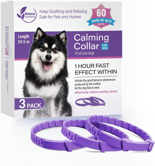Pet Soothing Calming Collar for Dogs and Cats – Natural Anxiety Relief