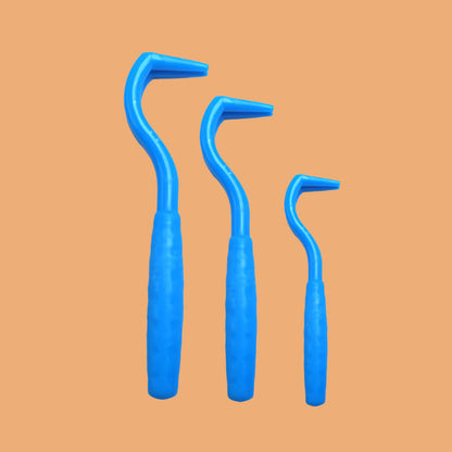 Pet Tick Remover Hook in blue color, perfect for removing ticks safely from your dog