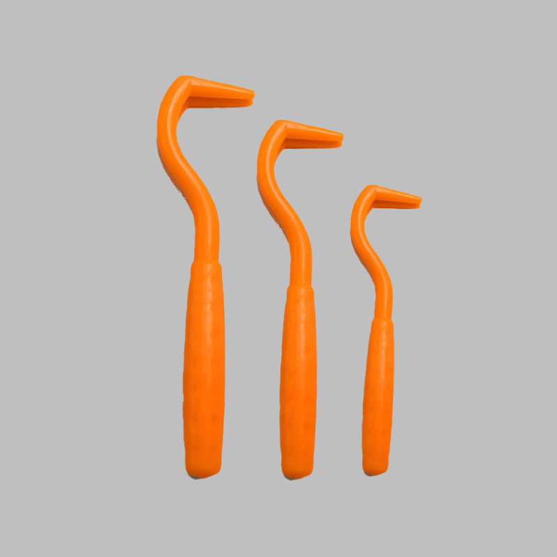 Pet Tick Remover Hook in orange color, perfect for safe and efficient tick removal from dogs