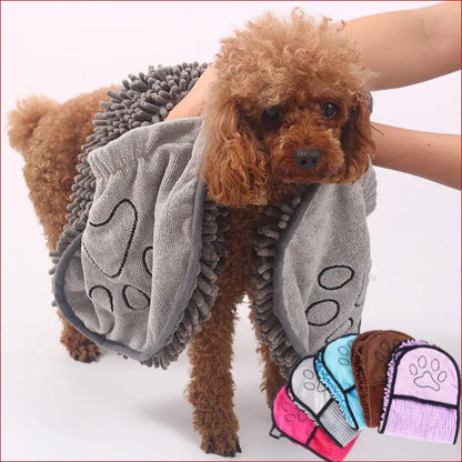 Super Absorbent Microfiber Pet Towels - Quick-Drying Wipes. - Happy Pets