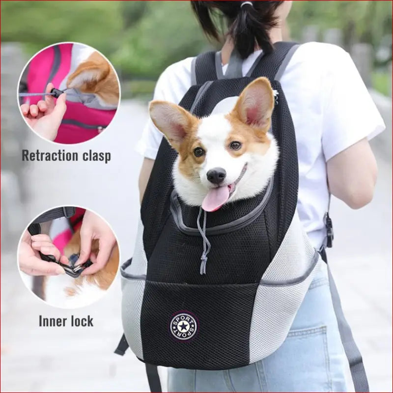 Portable travel outdoor pet carrier bag - accesories