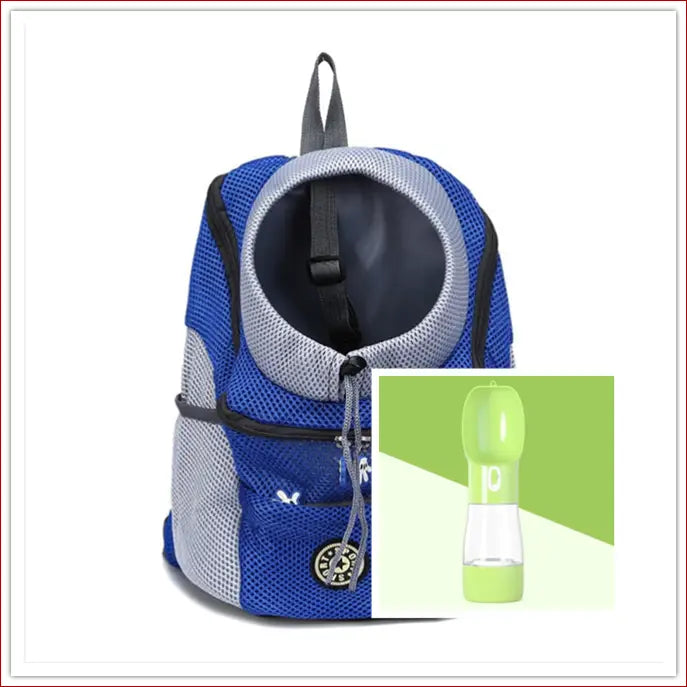 Portable travel outdoor pet carrier bag - Blue green / L -