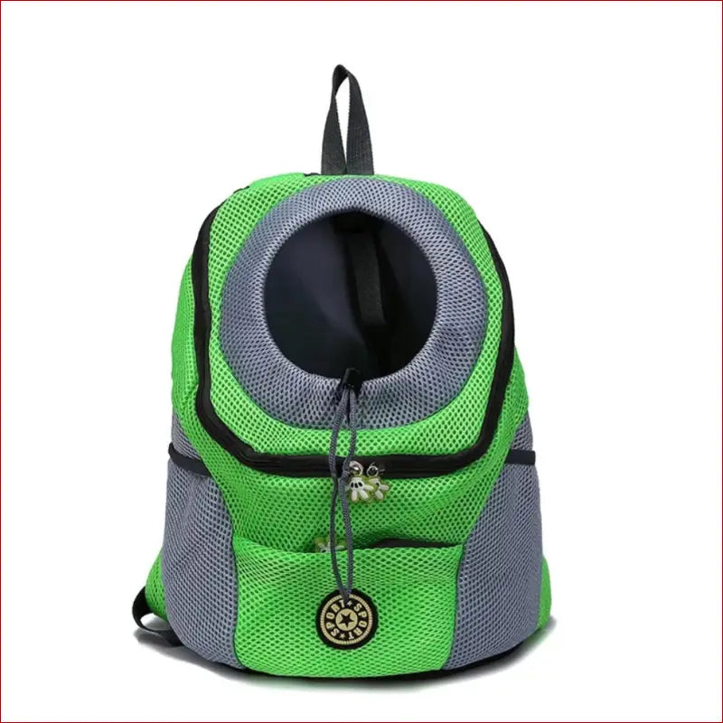 Portable travel outdoor pet carrier bag - Green / L -