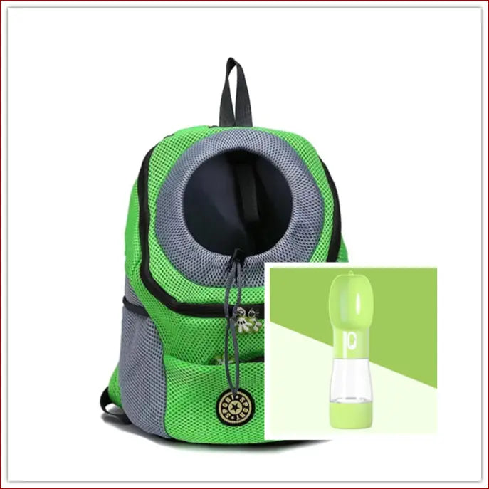 Portable travel outdoor pet carrier bag - Green green / L -