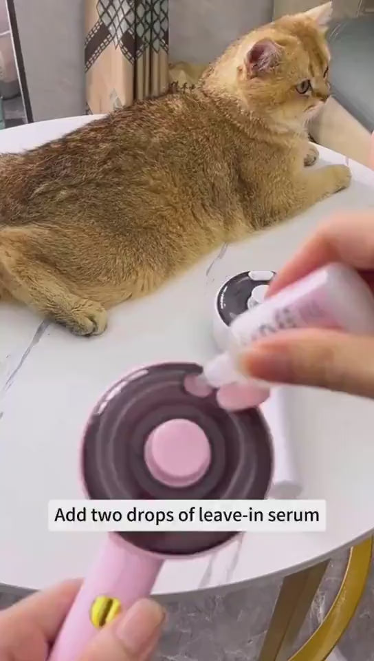 UV sterilizing flea comb with mist for dogs and cats video