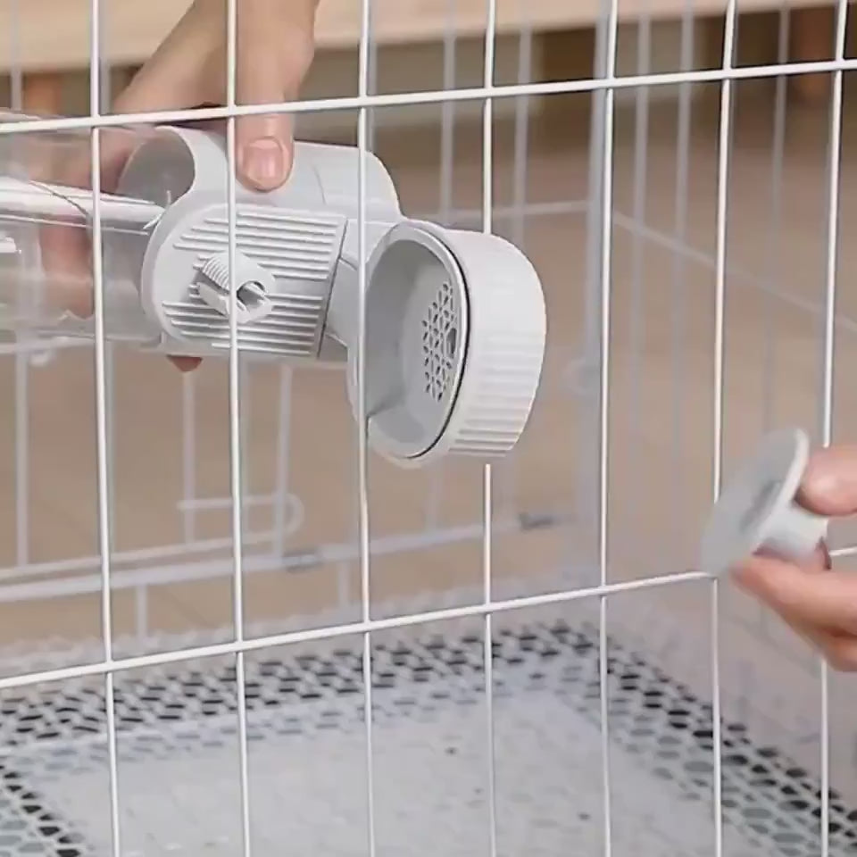 Step-by-step installation of the automatic pet feeder and water dispenser for small pets
