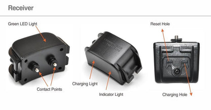 Rechargeable lithium battery charger for electric dog training collar, designed for easy and efficient charging