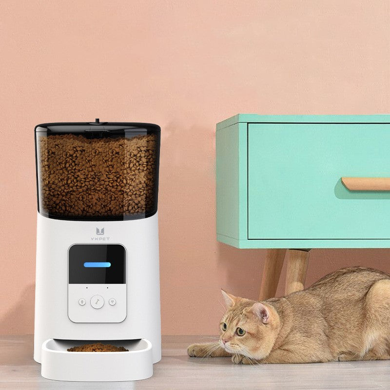 Smart automatic pet feeder with WiFi for cats and dogs, stylish and modern design cover image