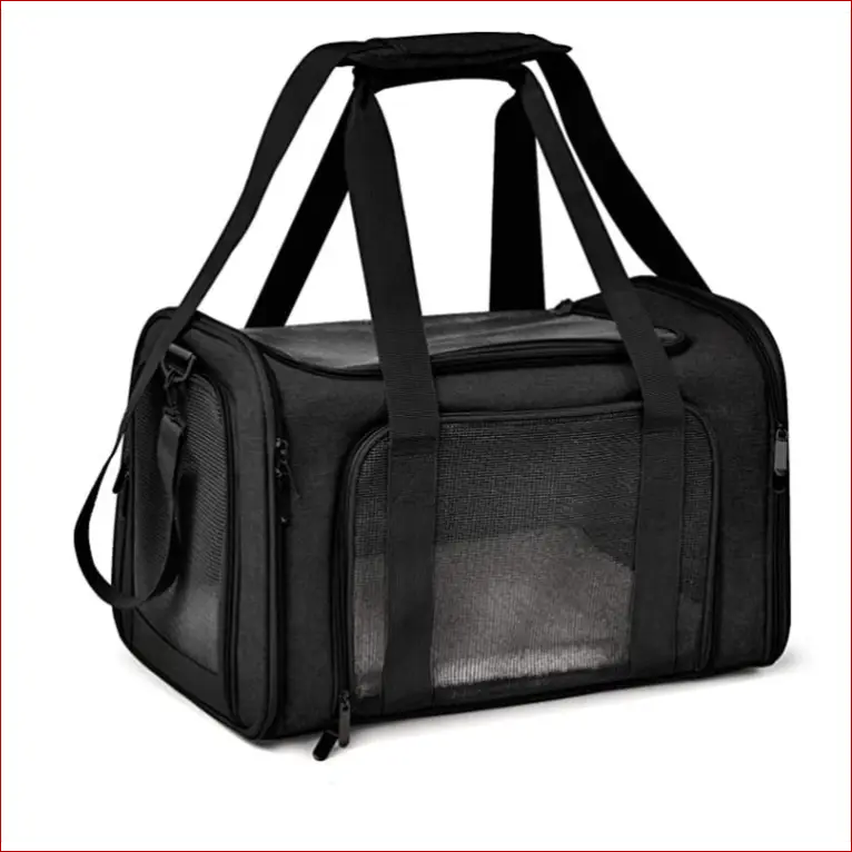 Thickened waterproof car bag for pets going out - Black -