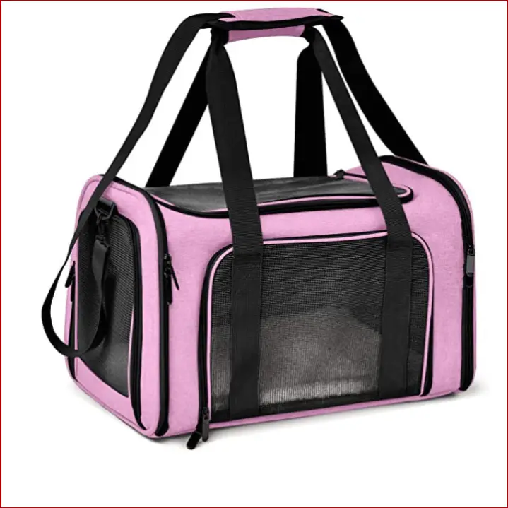 Thickened waterproof car bag for pets going out - Pink - pet