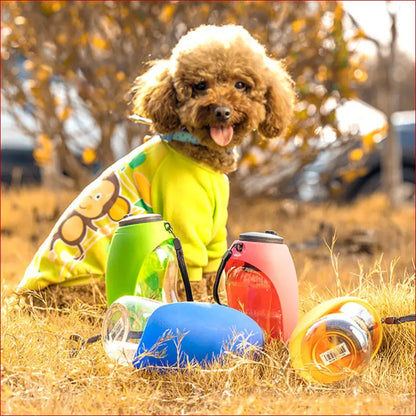 Portable Water Bottle for Pets – Travel-Friendly Pet Accessory. - Happy Pets